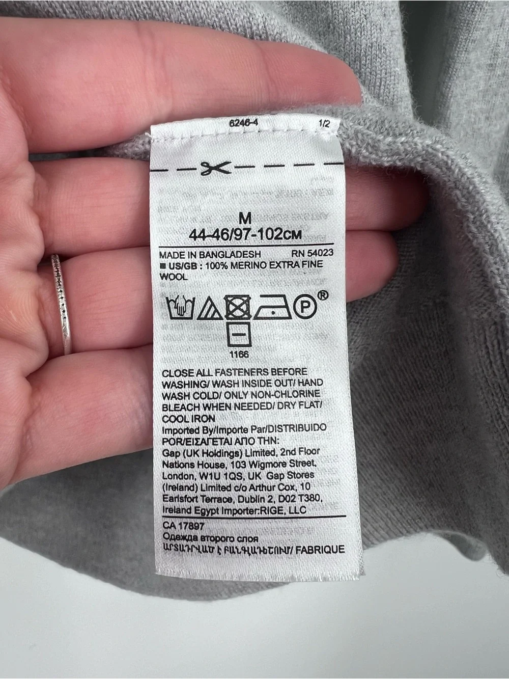 Banana Republic Gray Half-Zip Sweater